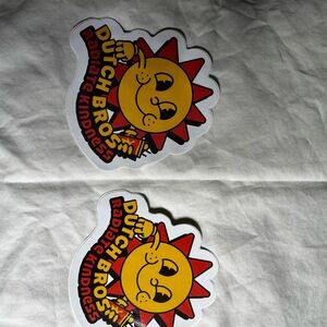 Dutch Bros Cheerful Sun Stickers